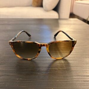 Persol PO3019S Square Sunglasses Caffe Brown Gradient 55mm
